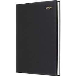 Collins Belmont Manager Diary 260x190mm Day To Page Black