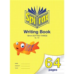 Spirax 161 Writing Book 335x240mm 64 Page 18mm Dotted Thirds