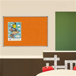 Visionchart Pinboard 1500 x 900mm Standard Frame Smooth Velour Autex Made To Order