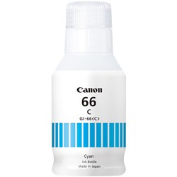 Canon GI-66C Ink Refill Bottle High Yield Cyan