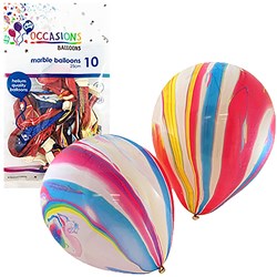 Alpen Balloons 28cm Assorted Colours Pack of 10