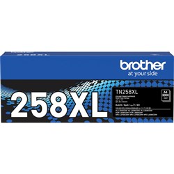 Brother TN-258XLBK Toner Cartridge High Yield Black