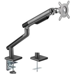 Ergovida Premium Slim Spring Assistant Aluminium Single Monitor Arm Grey