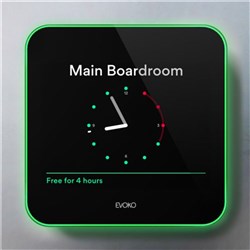 Evoko Liso Room Manager And Meeting Room Booking Device Black