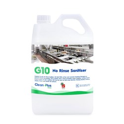 Clean Plus G10 No Rinse Sanitiser 5 Litres