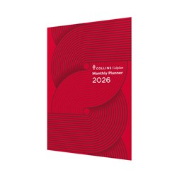 Collins Colplan Planner 2026 Early Edition A4 Month To View Geo Red