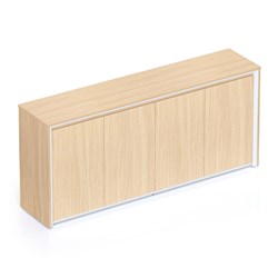 Rapidline Casa Swing 4 Door Cupboard 1800W x 400D x 800mmH Oak And White