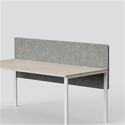 Visionchart SANA Serenity Altitude Dual Desk Screen 1200W x 12D x 800mmH Moonlight