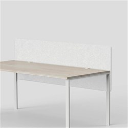 Visionchart SANA Serenity Altitude Dual Desk Screen 1200W x 12D x 800mmH Frost