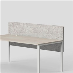 Visionchart SANA Serenity Altitude Dual Desk Screen 1800W x 12D x 600mmH Mushroom