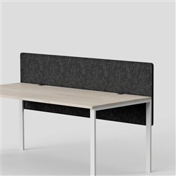 Visionchart SANA Serenity Altitude Dual Desk Screen 1800W x 12D x 800mmH Shadow