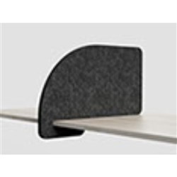 Visionchart SANA Serenity Arc Slide On Desk Screen 680W x 24D x 420mmH Shadow