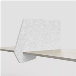 Visionchart SANA Serenity Incline Slide On Desk Screen 680W x 24D x 420mmH Frost