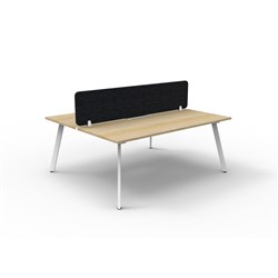 Rapidline Eternity Workstation Double Sided 2 Person Black Eco Screen 1500Wx1530mmD O/W