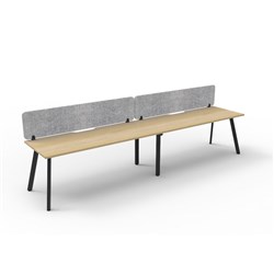 Rapidline Eternity Workstation Single Sided 2 Person Grey Eco Screen 1200W x 730mmH O/B