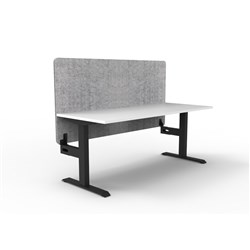 Rapidline Boost Static Single Sided Workstation Grey Eco Screen 1200W x 730mmH Wht/Blk