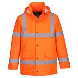 Portwest Hi-Vis Winter Traffic Jacket Medium Orange