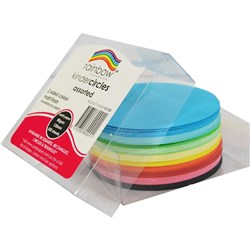 Rainbow Kinder Circles Matte 120mm 80gsm Assorted Pack Of 500