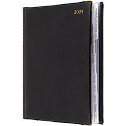 Debden Elite PVC Diary 260X190mm Manager Day To Page Black