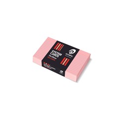 Olympic System Cards 75 x 125mm Ruled Pink Pack Of 100