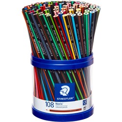 Staedtler Noris Coloured Pencils Assorted Cup of 108