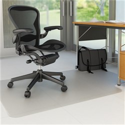 Marbig Economat PVC Chair Mat For Hard Floors 91 x 121cm Clear