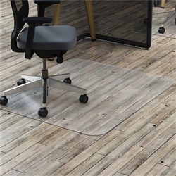 Marbig Polycarbonate Chair Mat For Hard Floors 90 x 120cm Clear