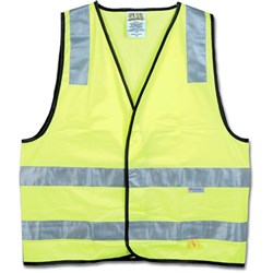 Maxisafe Hi-Vis Day Night Safety Vest Yellow Large