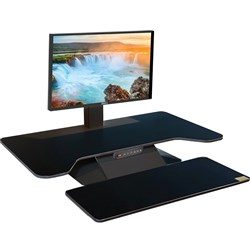 Standesk Pro Memory Electric Single Screen Sit Stand Unit 900W x 520D x 100-540mmH Black